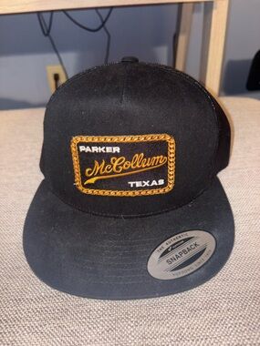 Parker McCollum Texas Patch Snapback Hat - Black with Gold Trim